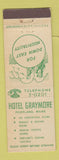 Matchbook Cover - Hotel Graymore Portland ME