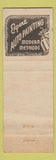 Matchbook Cover - Filer's Auto Body Grove City PA WEAR