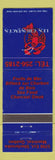 Matchbook Cover - Les Crustaces Seafood Montreal QC lobster