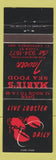 Matchbook Cover - Marie's Seafood Tavern St Catharines ON