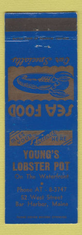 Matchbook Cover - Young's Lobster Pot Bar Harbor ME