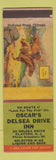 Matchbook Cover - Oscar's Delsea Drive Inn Clayton NJ