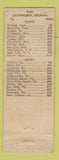 Matchbook Cover - Kin's Restaurant Chatsworth GA WEAR