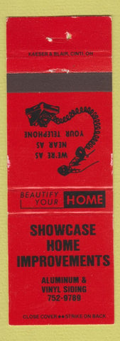 Matchbook Cover - Showcase Home Improvements Siding WEAR
