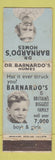 Matchbook Cover - Dr Barnardo's Homes for Childen London UK WEAR