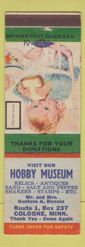 Matchbook Cover - Hobby Museum Cologne MN