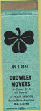 Matchbook Cover - Crowley Movers teal San Francisco?