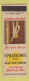 Matchbook Cover - Spradling's Auto Seat Covers St Louis MO WEAR