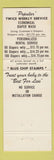 Matchbook Cover - AAA Valley Diaper Service It's A Girl