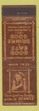 Matchbook Cover - Kenny's Restaurant Colorado Springs