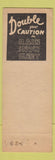 Matchbook Cover - Milwaukee WI Drive Safely for Children