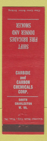 Matchbook Cover - Shift Fire Brigades Carbide Carbon Corp South Charleston WV