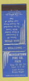 Matchbook Cover - Morgantown Fire Company Fair WV? Buick Raffle WEAR