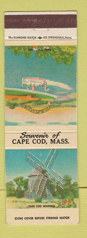 Matchbook Cover - Souvenir Of Cape Cod MA Windmill