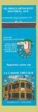 Matchbook Cover - La Cabane Grecque Montreal QC restaurant