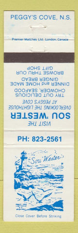 Matchbook Cover - Sou Wester Peggy's Cove NS WEAR