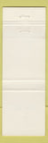 Matchbook Cover - Sou Wester Peggy's Cove NS WEAR