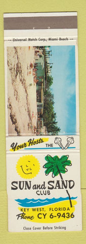 Matchbook Cover - Sun and Sand Club Key West FL