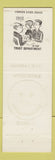 Matchbook Cover - Wyoming Security Bank Sheridan WY