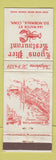 Matchbook Cover - Lyons' Pier Restaurant South Norwalk CT WORN