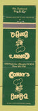 Matchbook Cover - Corky's BBQ Memphis TN pig