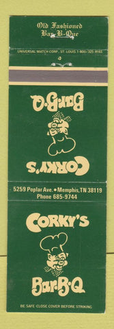 Matchbook Cover - Corky's BBQ Memphis TN pig