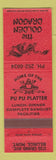 Matchbook Cover - The Golden Dragon Chinese Restaurant Billings MT