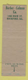 Matchbook Cover - Barber Coleman Rockford IL Safety Lift with Knees