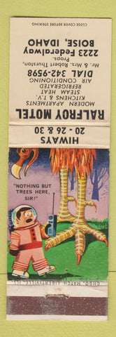 Matchbook Cover - Ralfroy Motel Boise ID WEAR