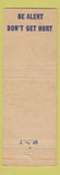Matchbook Cover - Thompson Products Safety Avoid Horseplay