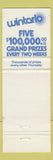 Matchbook Cover - Wintario ON Lottery