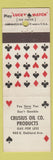 Matchbook Cover - Crusius Oil Products Lucky Match Bloomington IL WEAR
