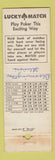 Matchbook Cover - Crusius Oil Products Lucky Match Bloomington IL WEAR