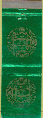 Matchbook Cover - Washington University Saint Louis MO