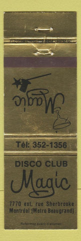 Matchbook Cover - Magic Disco Club Montreal QC