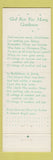 Matchbook Cover - God Rest You Merry Gentlemen Christmas Song