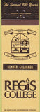 Matchbook Cover - Regis College Denver CO