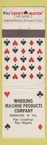 Matchbook Cover - Wheeling Machine Products WV Lucky Match