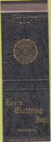 Matchbook Cover - Lee's Clothing Inc Colorado Springs Colorado College