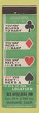 Matchbook Cover - Old Heidelberg Inn Oakland CA WEAR