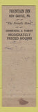 Matchbook Cover - Fountain Inn Hotel New Castle PA bellhop