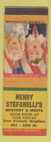 Matchbook Cover - Henry Stefanelli's Grocery Meat