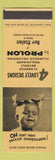 Matchbook Cover - Prolon Brush Company Dinnerware