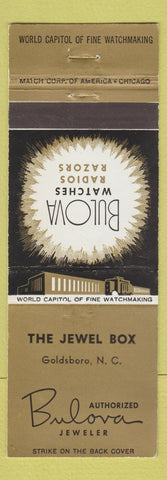Matchbook Cover - Bulova Watches Jewel Box Goldsboro NC