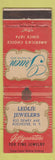 Matchbook Cover - Gruen Watches Ledlie Rochster NY EAR