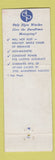 Matchbook Cover - Elgin Watches Miller Jewelry Denver Colorado