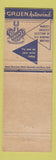 Matchbook Cover - Gruen Watches Henry Brilliant San Francisco CA