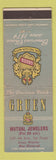 Matchbook Cover - Gruen Watches Mutual Jewelers San Diego CA WEAR