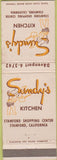 Matchbook Cover - Sandy's Kitchen Stanford CA