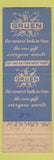 Matchbook Cover - Gruen Watches Rudolph's Jewelers Paducah KY